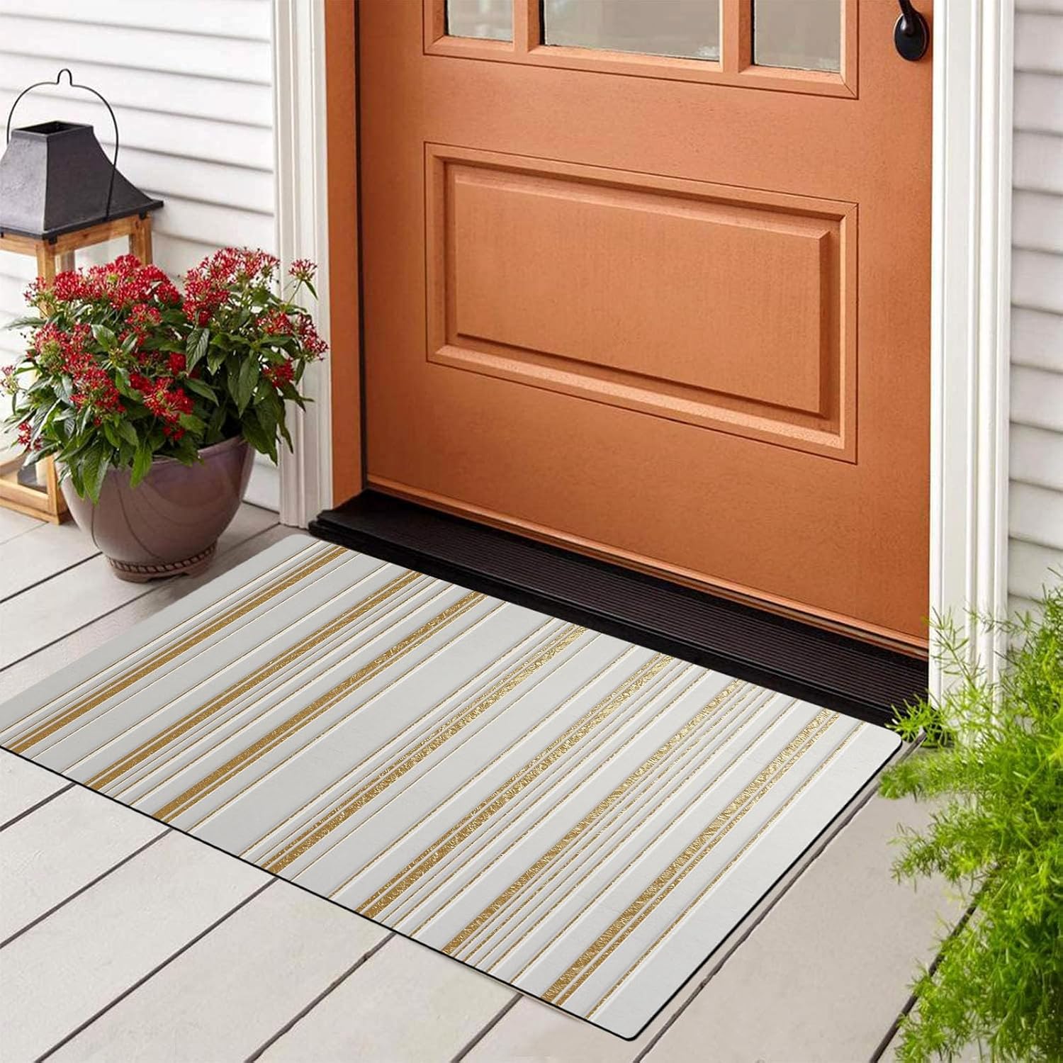 Striped Non-Slip Rug