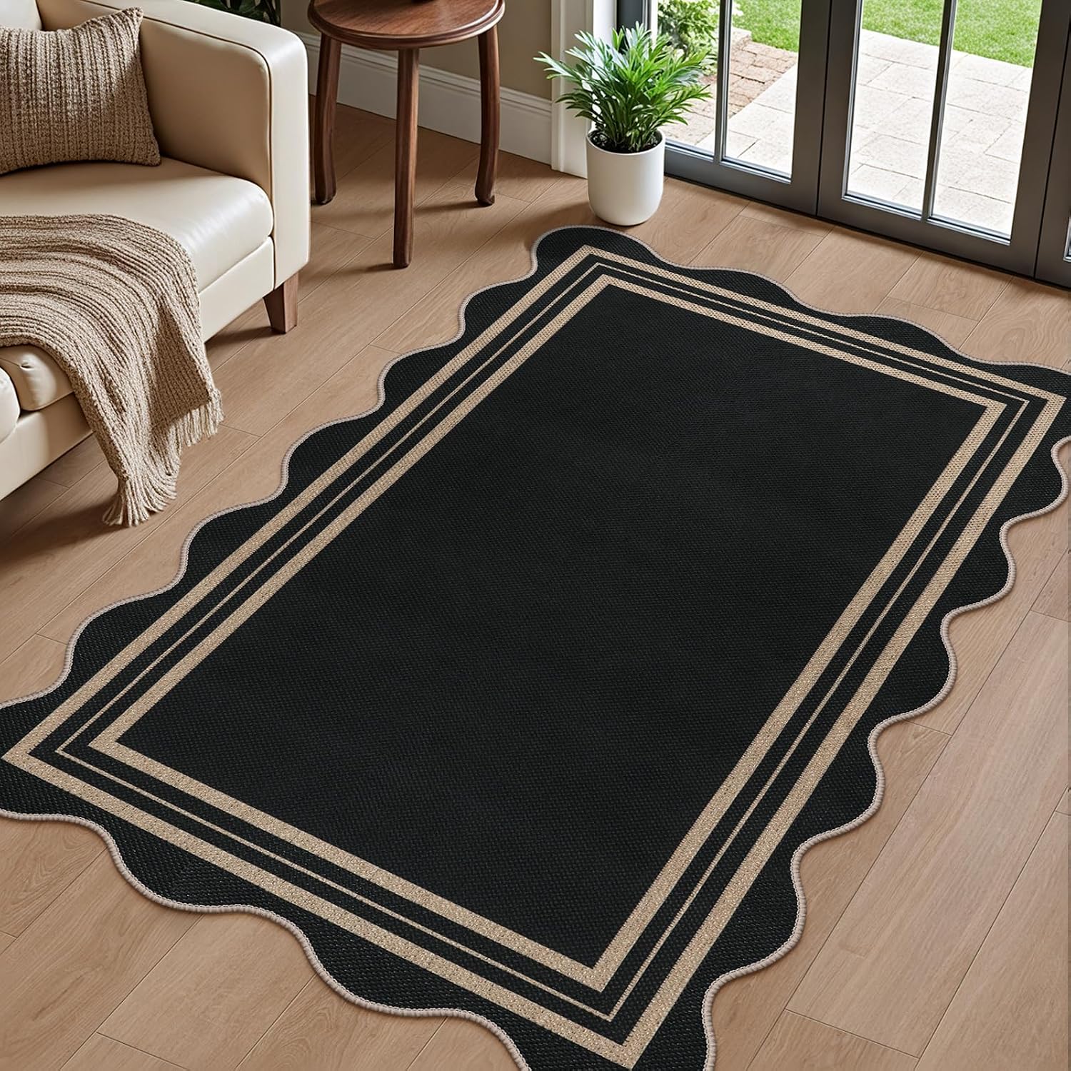 Fan-shaped Outdoor Rugs