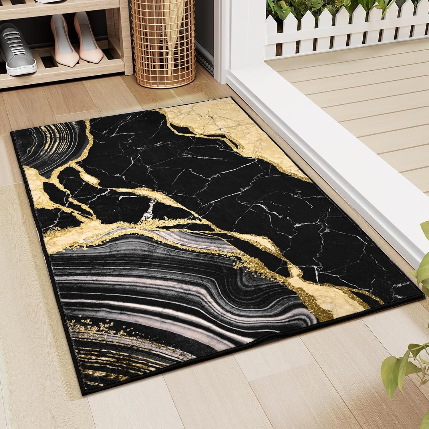 Black and Gold Rugs - Image 2