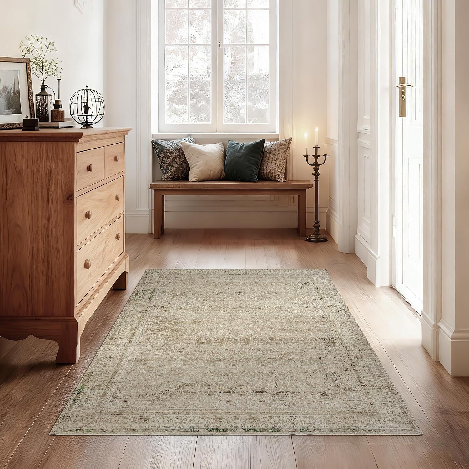 Vintage Washable Entrance Rug - Image 3