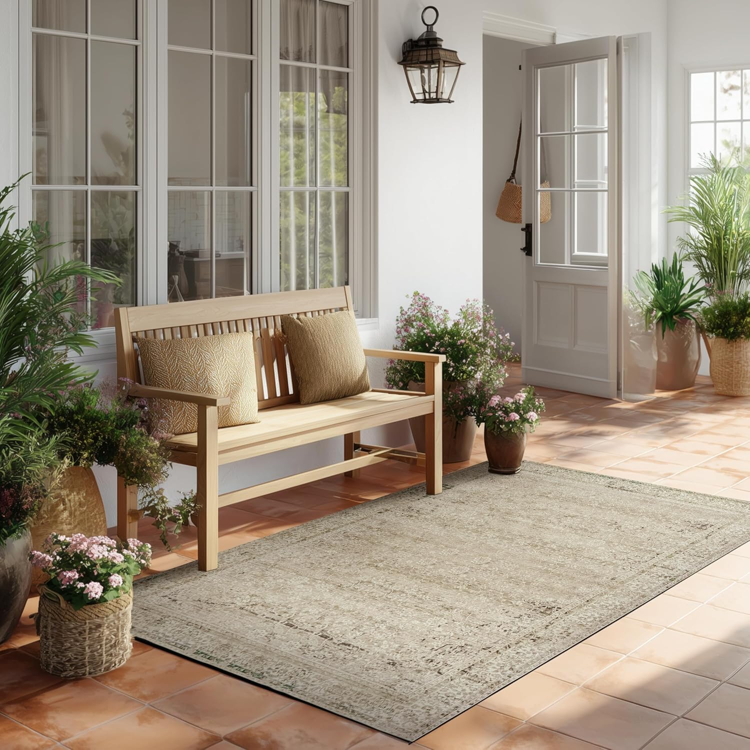 Vintage Washable Entrance Rug - Image 2