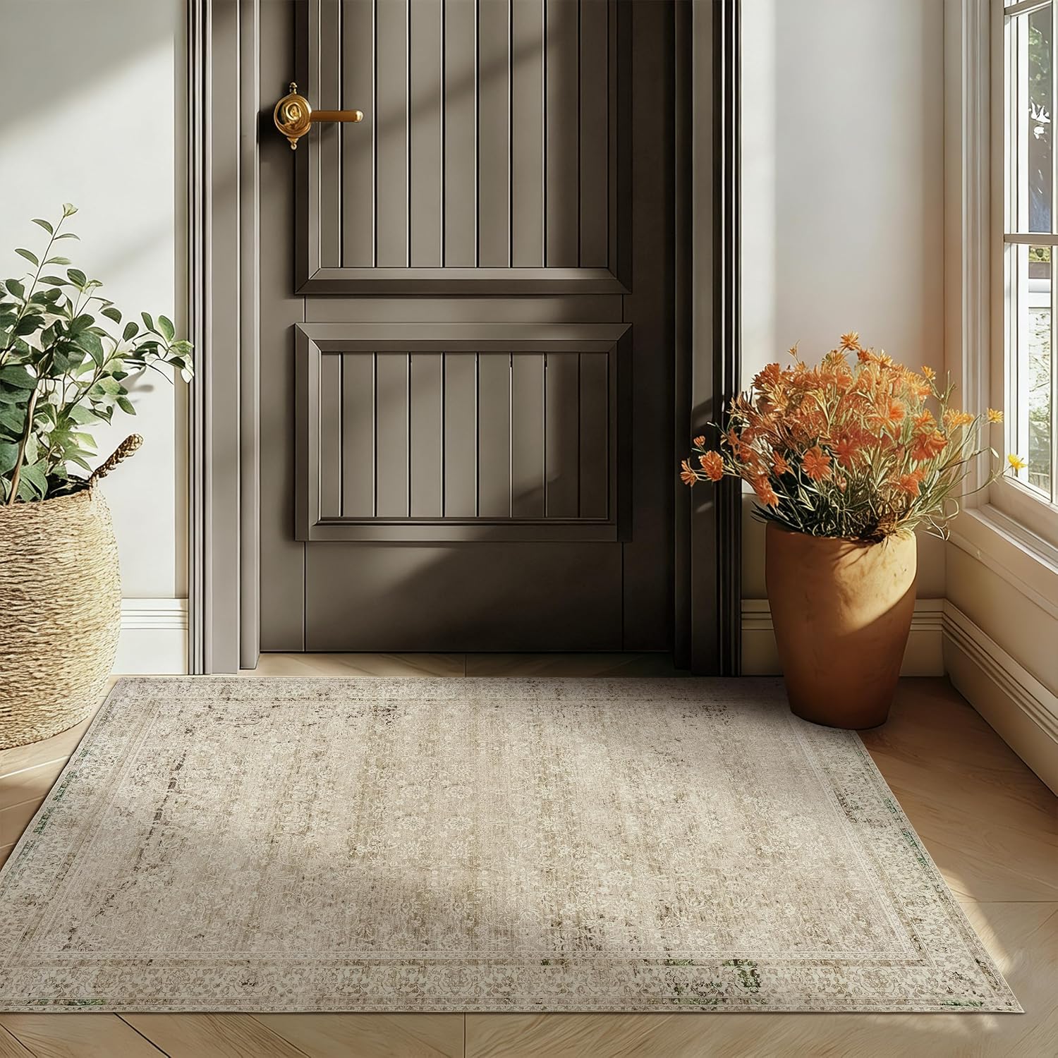 Vintage Washable Entrance Rug